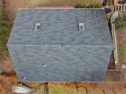 Aerial View of Roof and Home